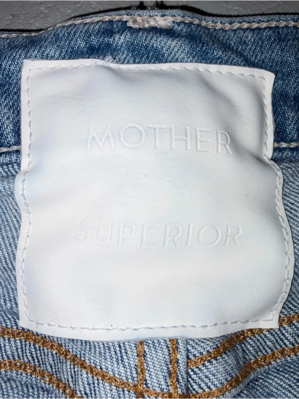 Mother Superior The Tomcat Distressed Ankle Jean in Confession Wash size 28